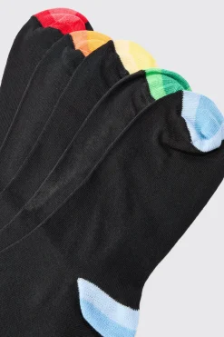 5 Pack Contrast Socks | BoohooMAN UK