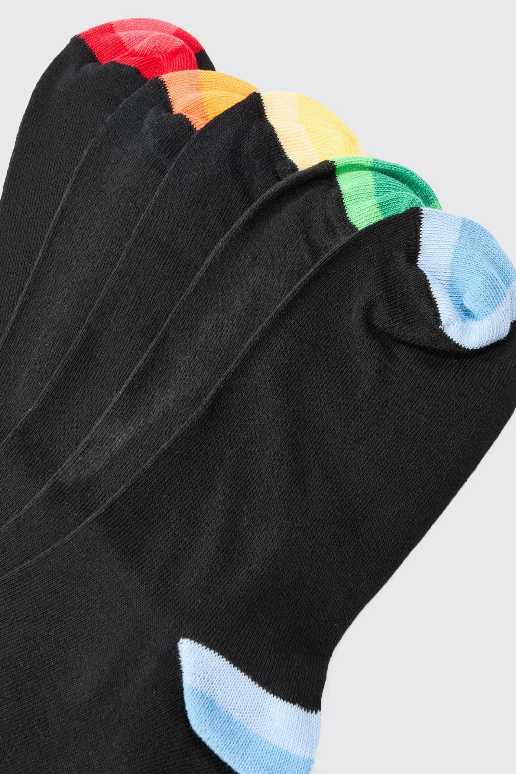 5 Pack Contrast Socks | BoohooMAN UK
