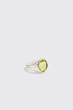 3 Pack Gem And Graphic Rings In Silver | BoohooMAN UK
