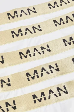 5 Pack Gold Man Dash Boxers In White | BoohooMAN UK