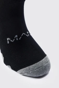 3 Pack Man Active Gym Cushioned Trainer Sock | BoohooMAN UK