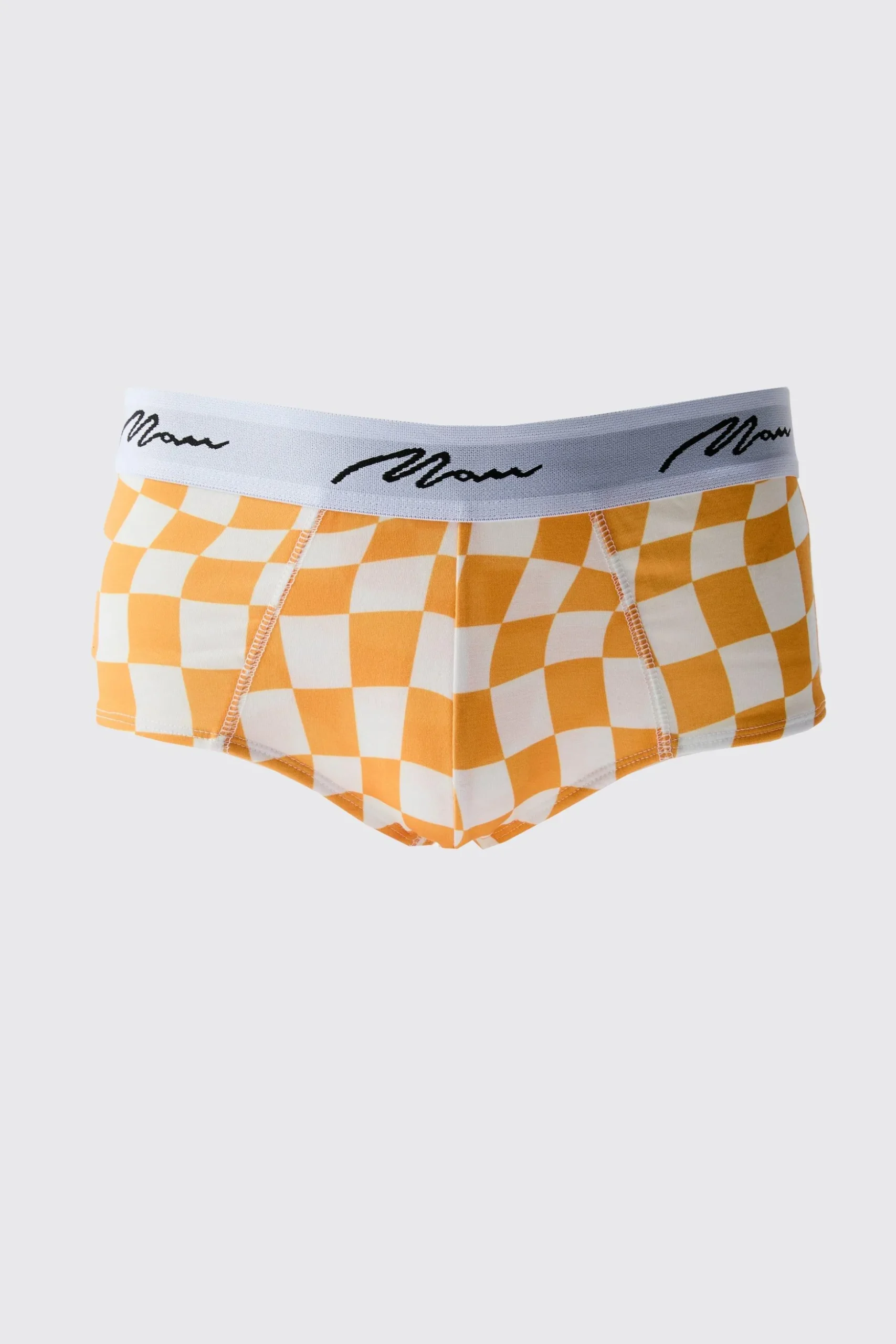 2 Pack Man Check Briefs | BoohooMAN UK