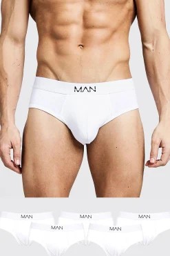 5 Pack MAN Dash Briefs | BoohooMAN UK