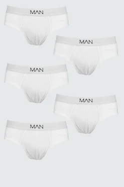 5 Pack MAN Dash Briefs | BoohooMAN UK