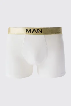 3 Pack Man Dash Gold Waistband Boxers In Multi | BoohooMAN UK