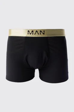 3 Pack Man Dash Gold Waistband Boxers In Multi | BoohooMAN UK