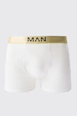3 Pack Man Dash Gold Waistband Boxers | BoohooMAN UK