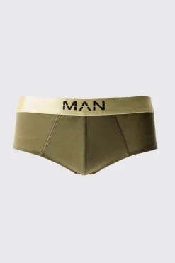 3 Pack Man Dash Gold Waistband Briefs | BoohooMAN UK