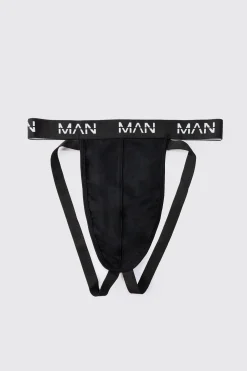 5 Pack Man Dash Jock Strap In Black | BoohooMAN UK