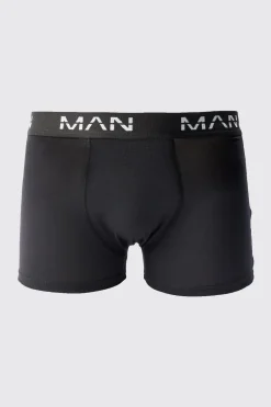 3 Pack Man Dash Mid Length Trunks | BoohooMAN UK