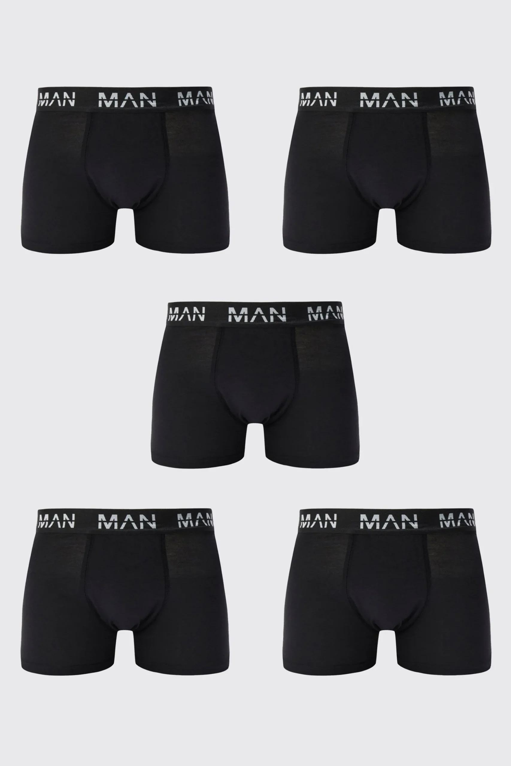 5 Pack Man Dash Repeat Classic Trunks | BoohooMAN UK