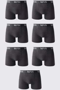7 Pack Man Dash Repeat Classic Trunks | BoohooMAN UK