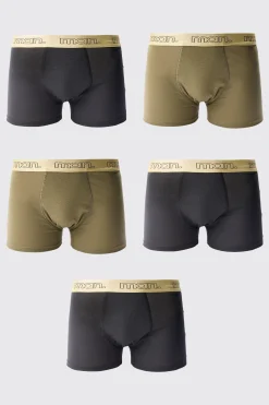 5 Pack Man Gold Waistband Boxers | BoohooMAN UK