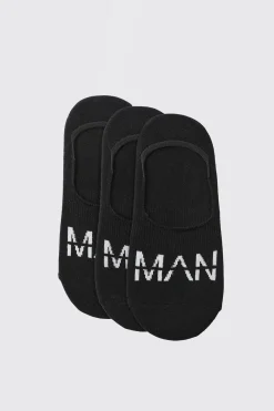 3 Pack Man Invisible Socks | BoohooMAN UK
