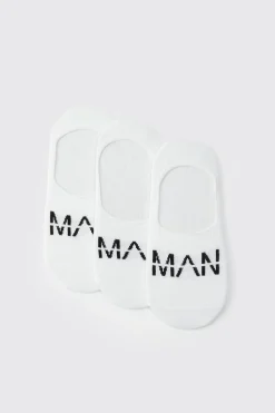 3 Pack Man Invisible Socks | BoohooMAN UK