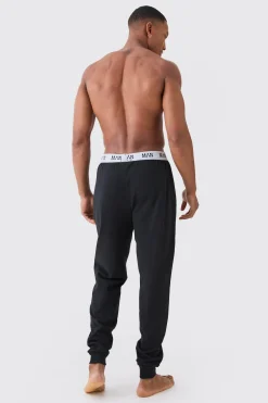 2 Pack Man Lounge Cuffed Jogger | BoohooMAN UK