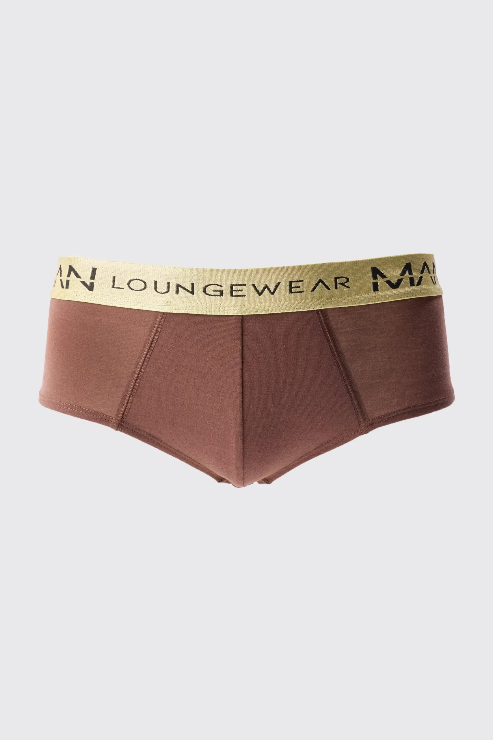 5 Pack Man Lounge Gold Waistband Briefs | BoohooMAN UK