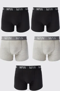 5 Pack Man Mixed Colour Trunks | BoohooMAN UK
