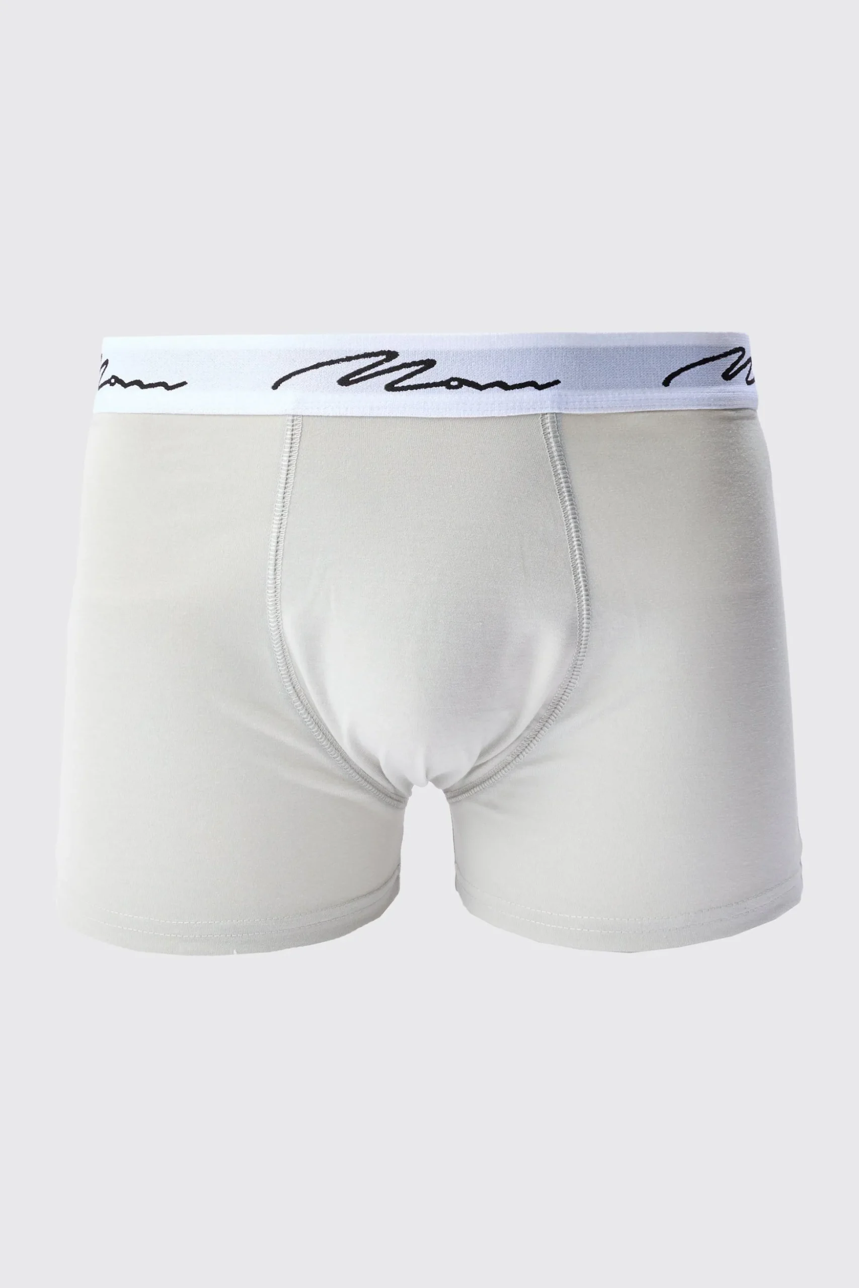 3 Pack Man Script Trunk | BoohooMAN UK
