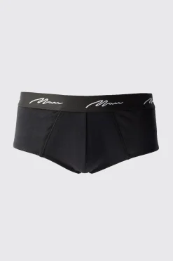 3 Pack Man Signature Check Printed Briefs | BoohooMAN UK