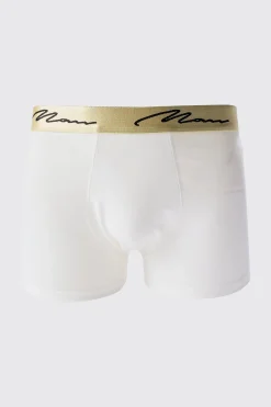 5 Pack Man Signature Gold Waistband Boxers In Multi | BoohooMAN UK