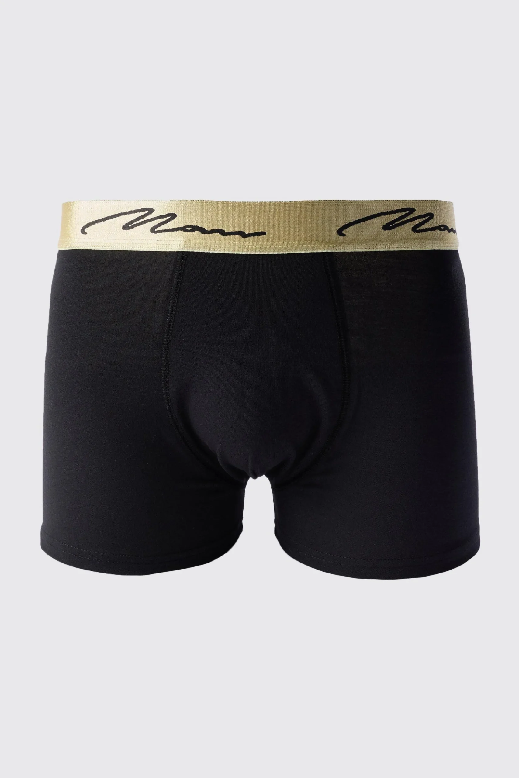 5 Pack Man Signature Gold Waistband Boxers In Multi | BoohooMAN UK