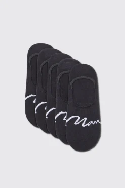 5 Pack Man Signature Invisible Socks | BoohooMAN UK