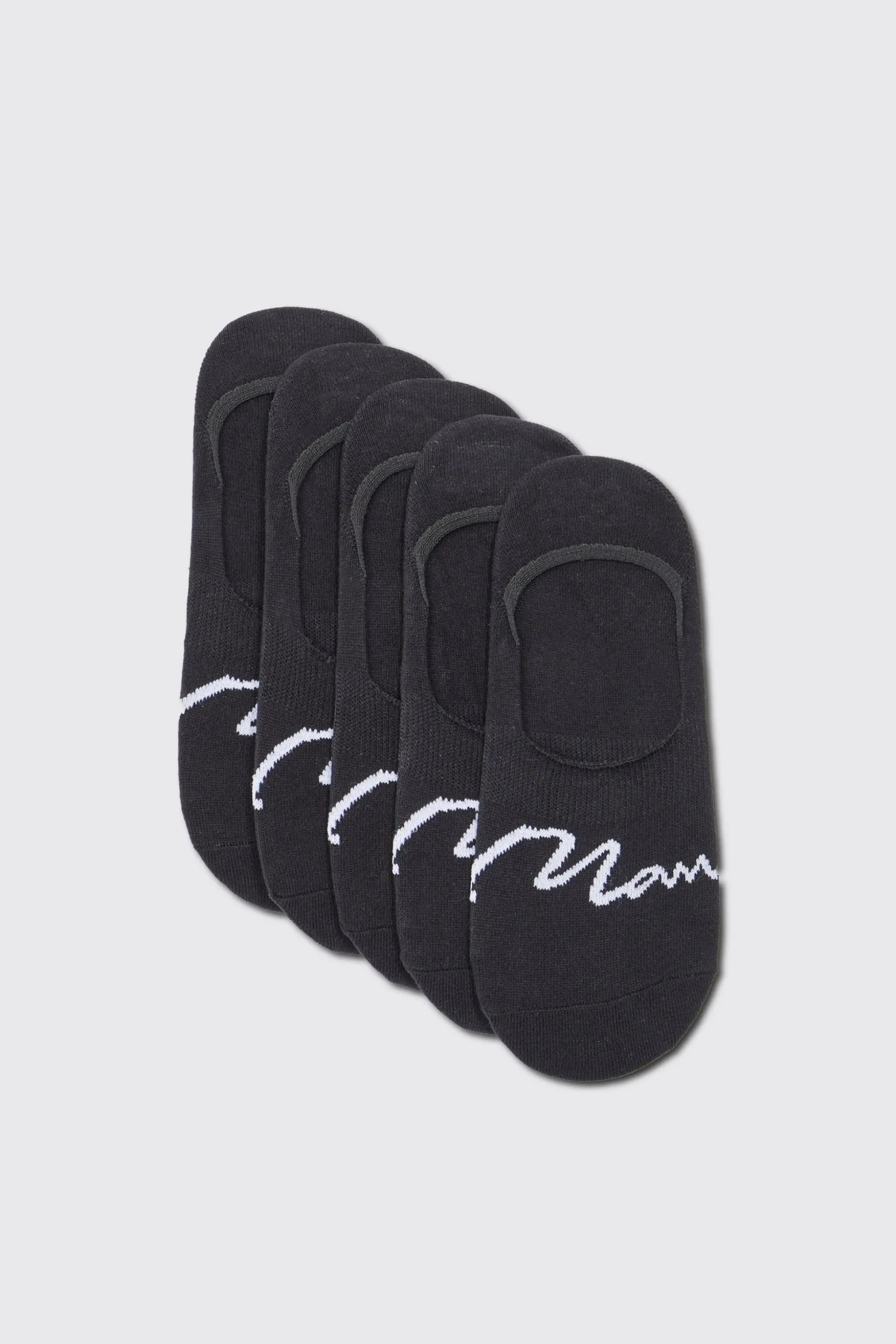 5 Pack Man Signature Invisible Socks | BoohooMAN UK