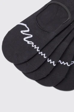 5 Pack Man Signature Invisible Socks | BoohooMAN UK