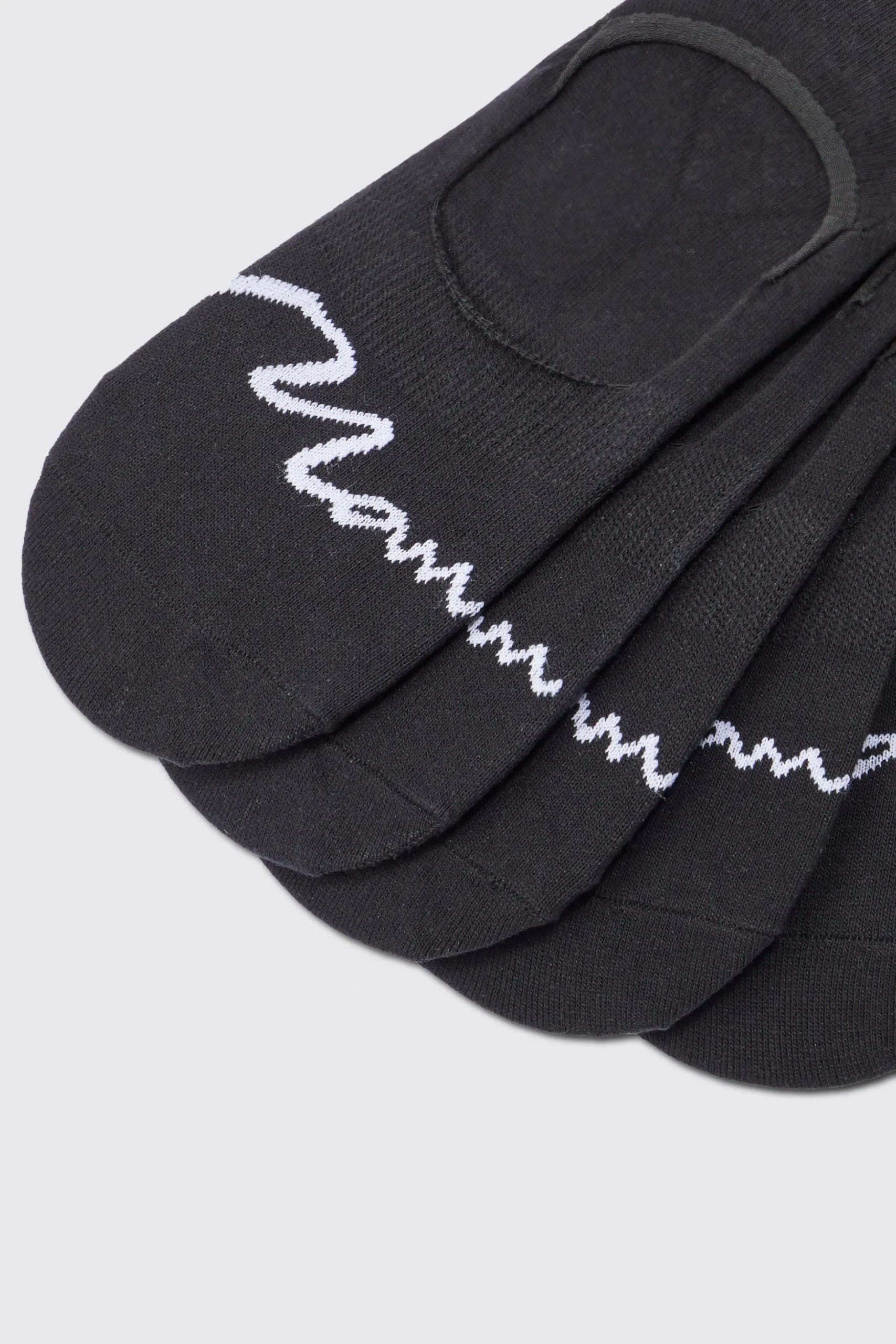 5 Pack Man Signature Invisible Socks | BoohooMAN UK