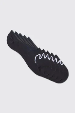 5 Pack Man Signature Invisible Socks | BoohooMAN UK