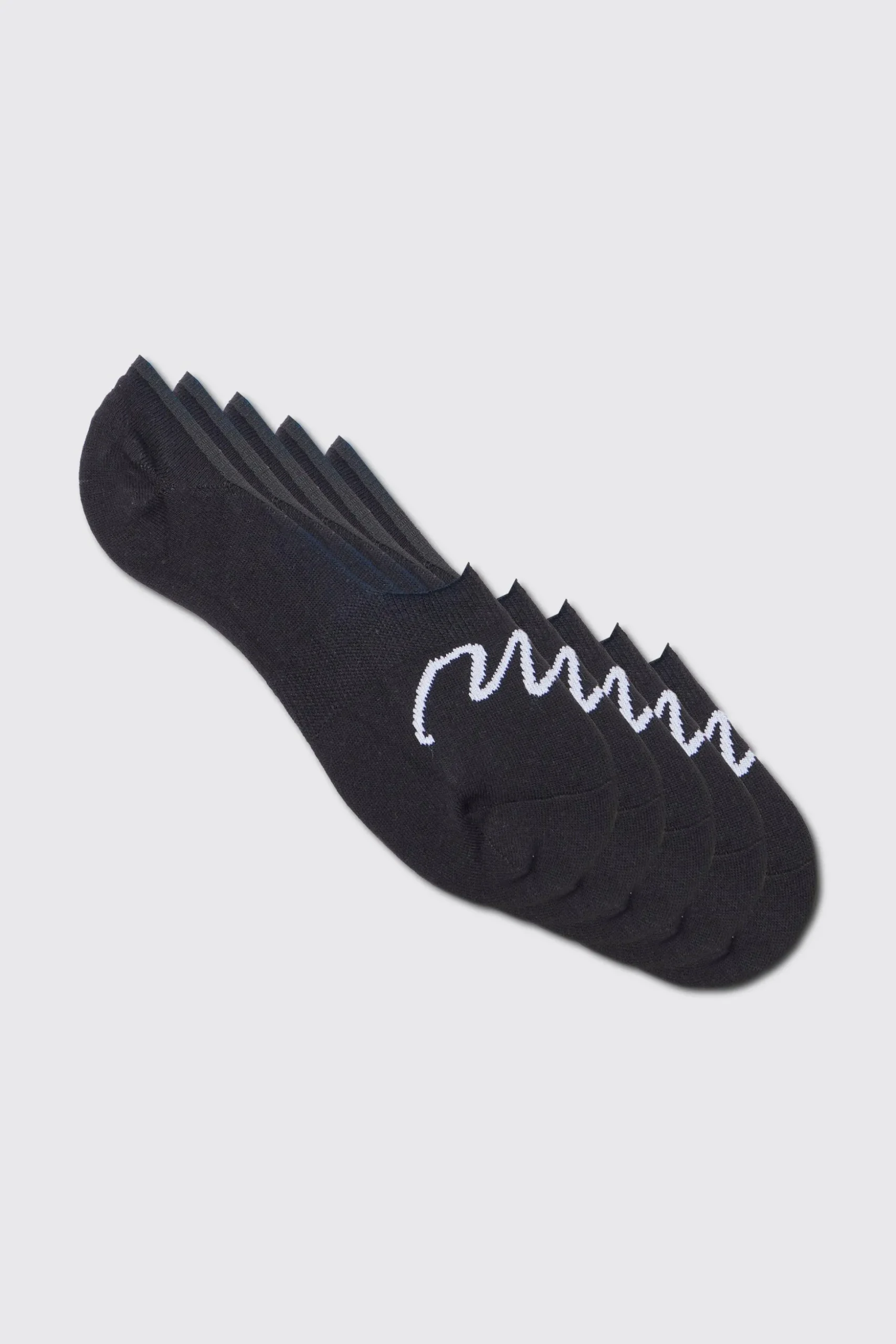 5 Pack Man Signature Invisible Socks | BoohooMAN UK
