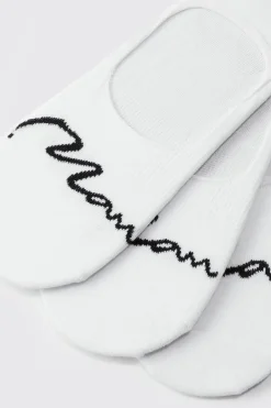 3 Pack Man Signature Invisible Socks | BoohooMAN UK