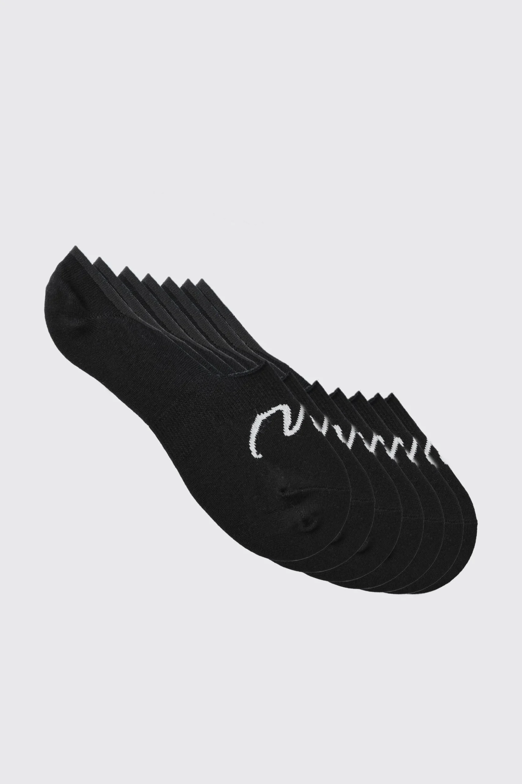 7 Pack Man Signature Invisible Socks | BoohooMAN UK
