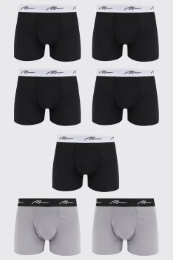 7 Pack Man Signature Mixed Colour Trunks | BoohooMAN UK