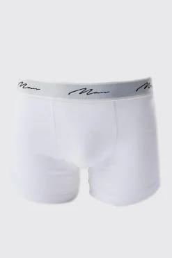 3 Pack Man Signature Mixed Colour Trunks | BoohooMAN UK