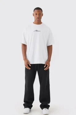 2 Pack Man Signature Oversized T-shirts | BoohooMAN UK