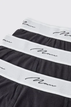 3 Pack Man Signature Trunks | BoohooMAN UK