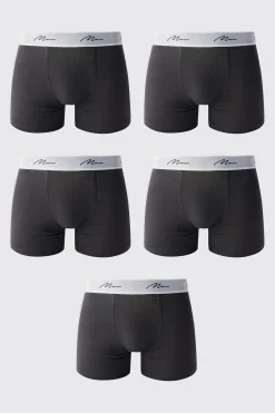 5 Pack Man Signature Trunks | BoohooMAN UK