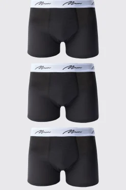 3 Pack Man Signature Trunks | BoohooMAN UK