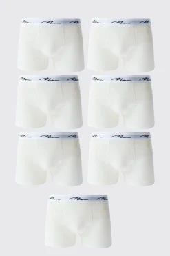 7 Pack Man Signature Trunks | BoohooMAN UK