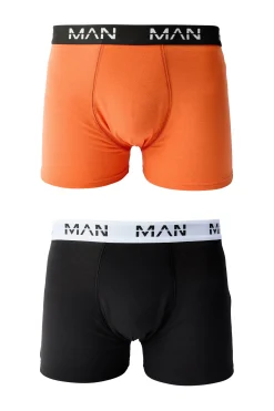 2 Pack Man Spooky Printed Boxers | BoohooMAN UK