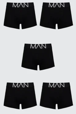 5 Pack MAN Trunks | BoohooMAN UK