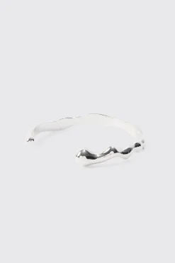 2 Pack Mix Metal Bracelets | BoohooMAN UK