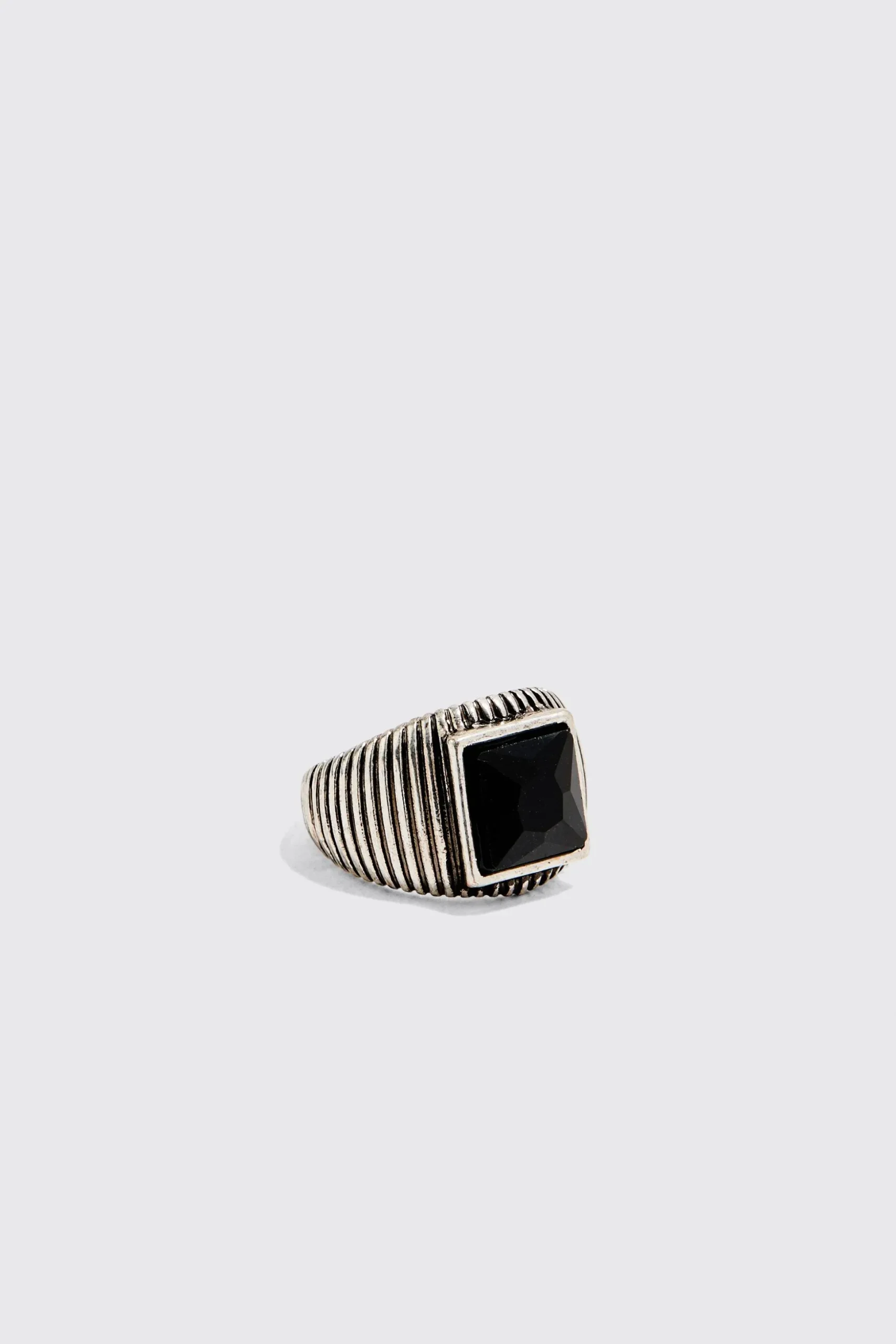 3 Pack Mixed Bead Rings | BoohooMAN UK