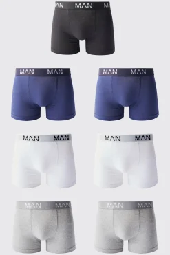 7 Pack Mixed Colour Man Trunks | BoohooMAN UK