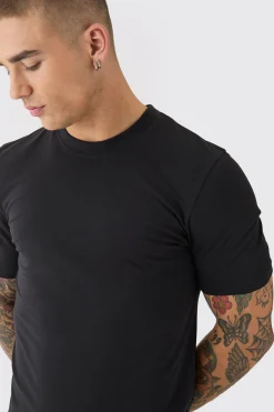 2 Pack Muscle Fit T-shirt | BoohooMAN UK