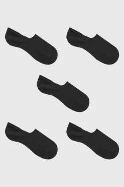 5 Pack Plain Invisible Socks | BoohooMAN UK