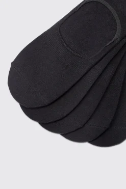 5 Pack Plain Invisible Socks | BoohooMAN UK