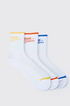 3 Pack Pour Home Socks | BoohooMAN UK